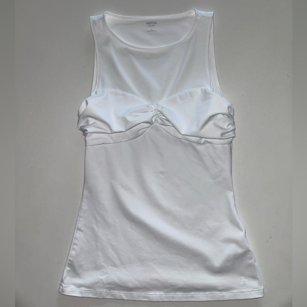 Aritzia White Bandeau Mermaid Top